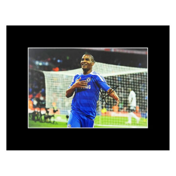 Autograph Florent Malouda Photo Display 16x12 - Chelsea Icon