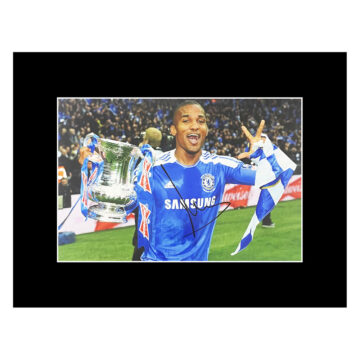 Autograph Florent Malouda Photo Display 16x12 - FA Cup Champion 2012