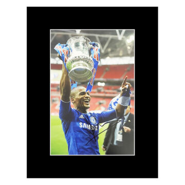 Autograph Florent Malouda Photo Display 16x12 - FA Cup Winner 2012