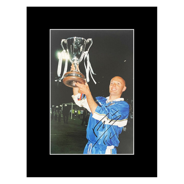 Autograph Frank Leboeuf Photo Display 16x12 - Cup Winners Cup 1998