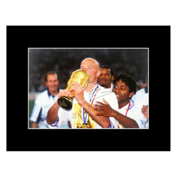 Autograph Frank Leboeuf Photo Display 16x12 - World Cup Winner 1998