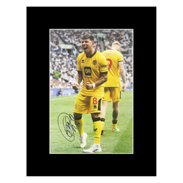 Autograph Gustavo Hamer Photo Display 16x12 - Sheffield United Icon