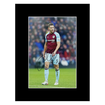 Autograph James Tarkowski Photo Display 16x12 - Burnley Icon