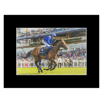 Autograph Jim Crowley Photo Display 16x12 - Horse Racing Icon