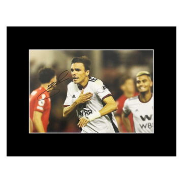 Autograph Joao Palhinha Photo Display - 16x12 Fulham Icon