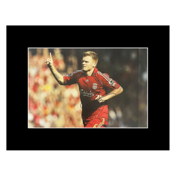 Autograph John Arne Riise Photo Display 16x12 - Liverpool Icon