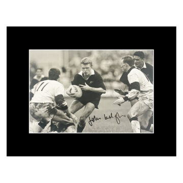 Autograph John Gallagher Photo Display 16x12 - All Blacks Icon