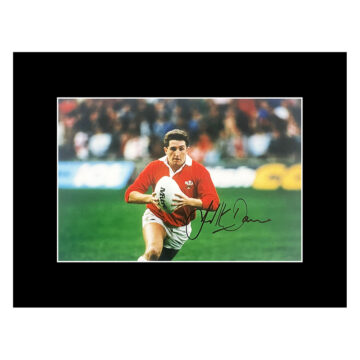 Autograph Jonathan Davies Photo Display 16x12 - Wales Icon