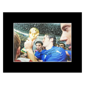 Autograph Luca Toni Photo Display 16x12 - World Cup Winner 2006