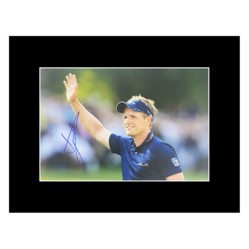 Autograph Luke Donald Photo Display 16x12 - Golf Icon