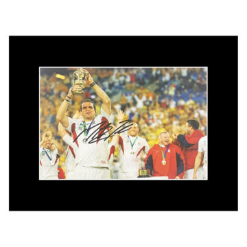 Autograph Martin Johnson Photo Display 16x12 - RWC Winning Captain