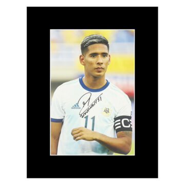 Autograph Matias Zaracho Photo Display 16x12 - Argentina Icon