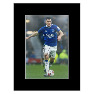 Autograph Michael Keane Photo Display 16x12 - Everton FC