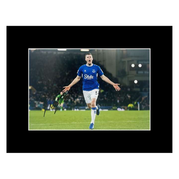 Autograph Michael Keane Photo Display 16x12 - Everton Football Club