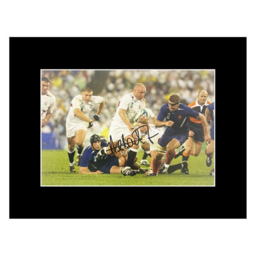 Autograph Neil Back Photo Display 16x12 - England Rugby Icon