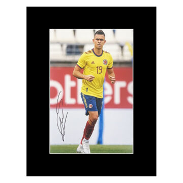 Autograph Rafael Santos Borre Photo Display 16x12 - Colombia Icon