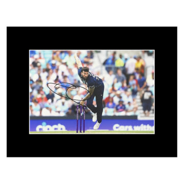 Autograph Reece Topley Photo Display 16x12 - England Icon