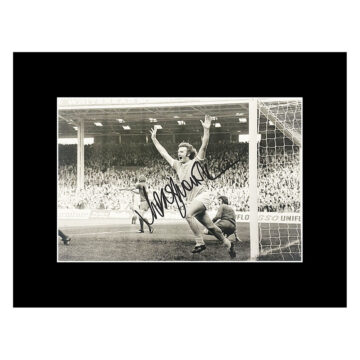 Autograph Rodney Marsh Photo Display 16x12 - Manchester City Icon