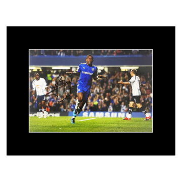 Autograph Salomon Kalou Photo Display 16x12 - Chelsea Icon