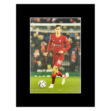 Autograph Tyler Morton Photo Display 16x12 - Liverpool FC