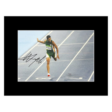 Autograph Wayde van Niekerk Photo Display 16x12 - Olympic Champion