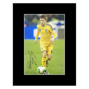 Autograph Yevhen Konoplyanka Photo Display 16x12 - Ukraine Icon