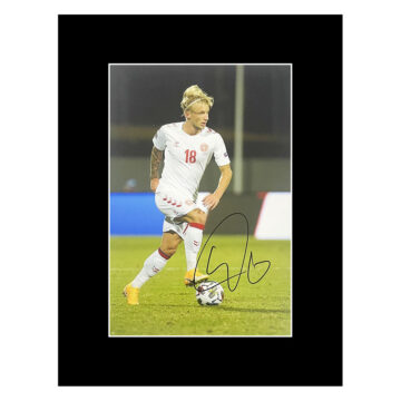 Daniel Wass Autograph Photo Display 16x12 - Denmark Icon