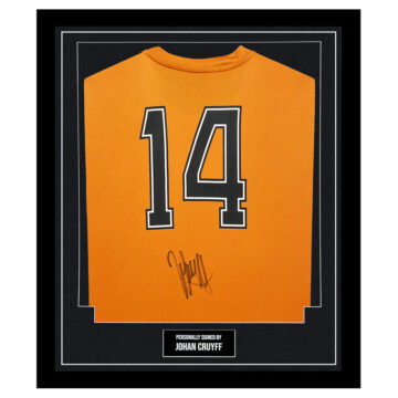 Framed Johan Cruyff Signed Shirt - Holland Icon Autograph