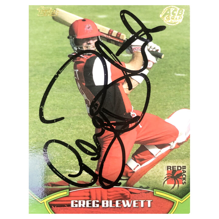 Greg Blewett Signed Trading Card - West End Redbacks Topps