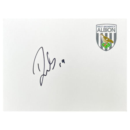 Signed Luke Daniels White Card - West Bromwich Albion Autograph