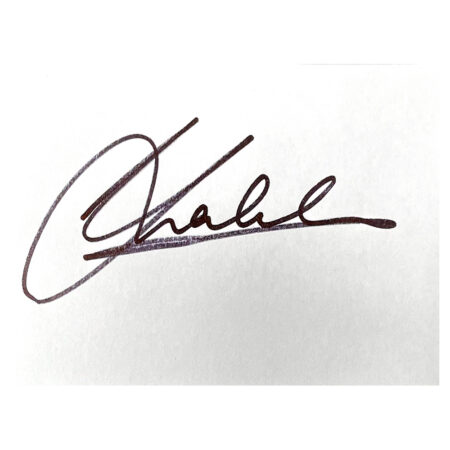 Signed Nathaniel Chalobah White Card - West Bromwich Albion Autograph