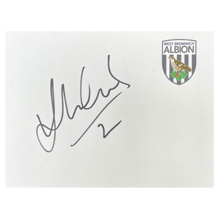 Signed Steven Reid White Card - West Bromwich Albion Autograph