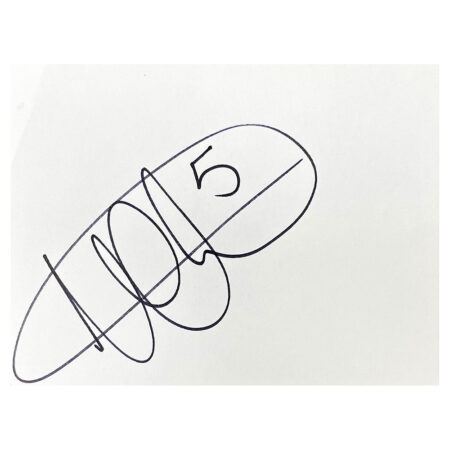 Signed James Chester White Card - Hull City Autograph