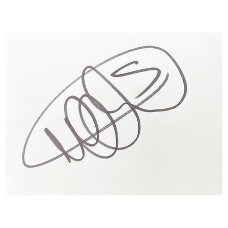 Signed James Chester White Card - Aston Villa Autograph