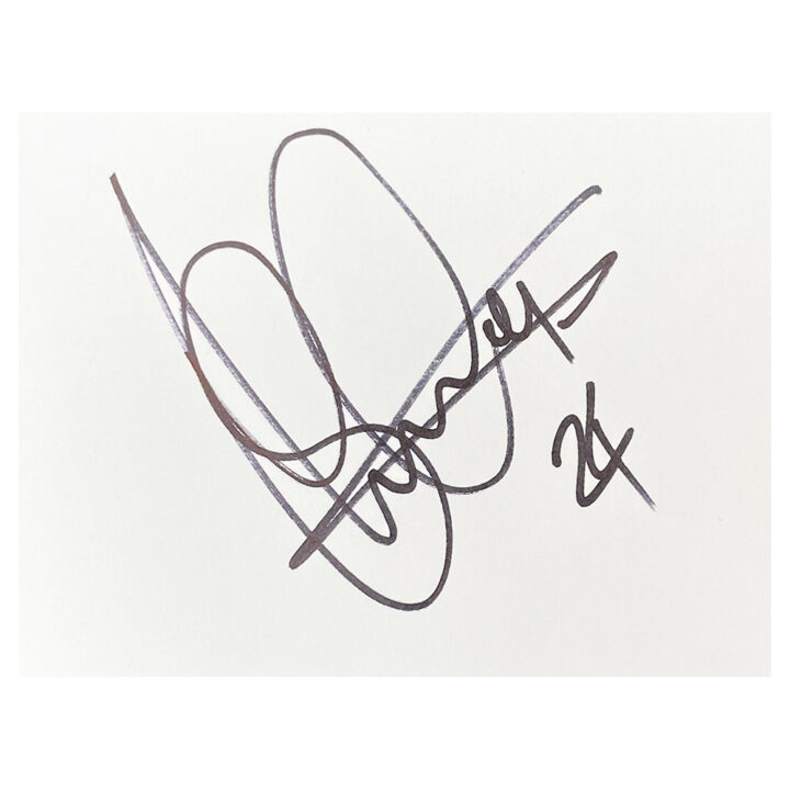 Signed Shaun Cummings White Card - Reading Autograph