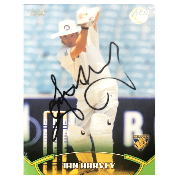 Ian Harvey Signed Trading Card - Victoria Bushrangers Topps