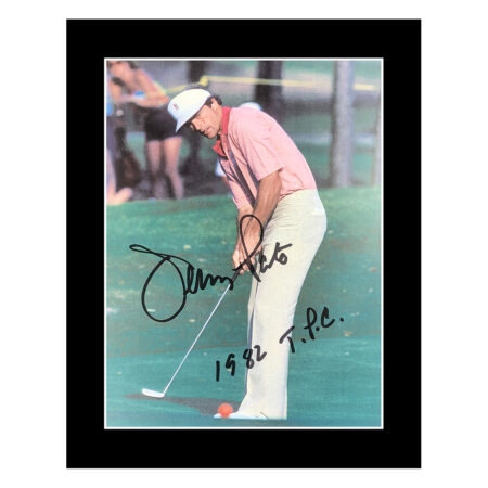 Jerry Pate Signed Photo Display - 10x8 Golf Autograph