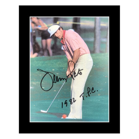 Jerry Pate Signed Photo Display - 10x8 Golf Icon