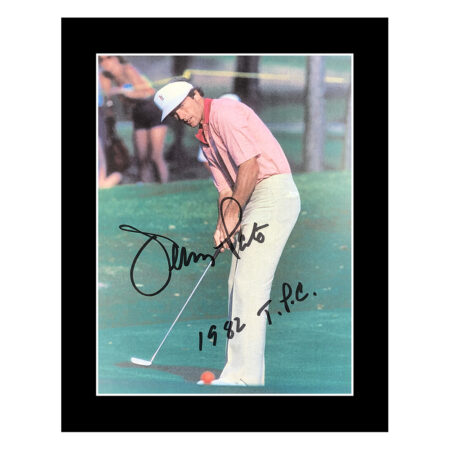 Jerry Pate Signed Photo Display - 10x8 Golf Icon Autograph