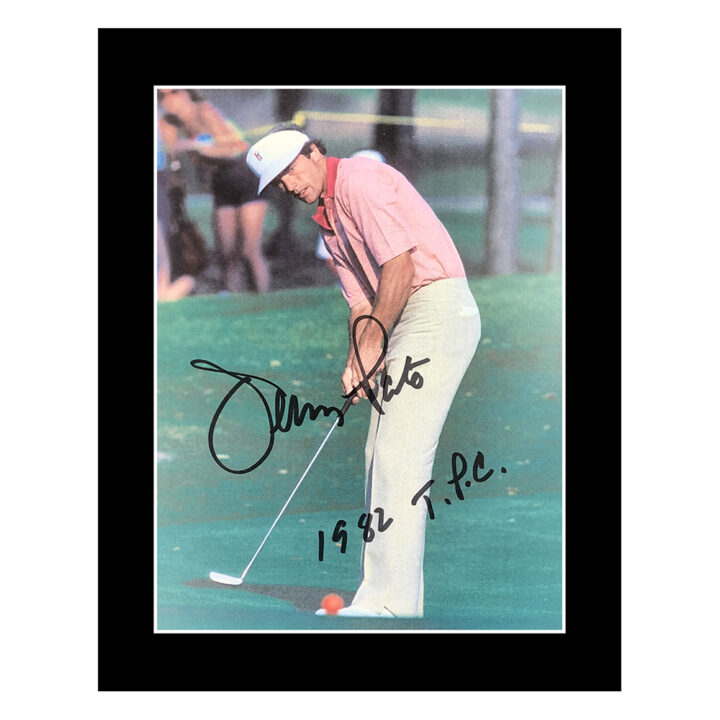 Jerry Pate Signed Photo Display - 10x8 Golf Icon Autograph