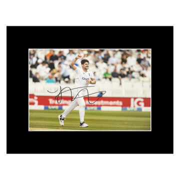 Josh Tongue Autograph Photo Display 16x12 - England Cricket Icon