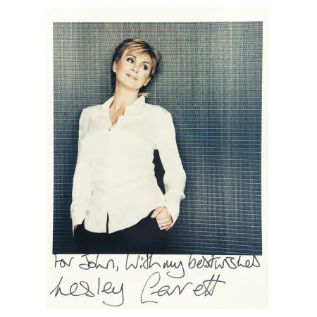 Lesley Garrett Signed Photo - Dedicated to John