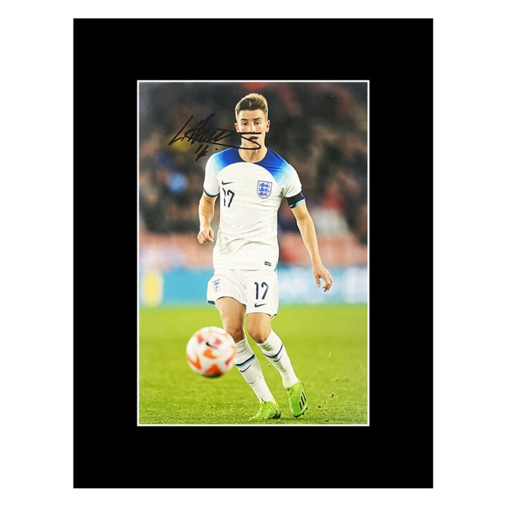 Luke Thomas Autograph Photo Display 16x12 - England Icon