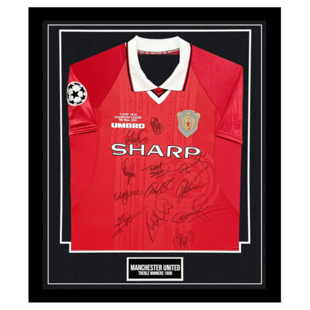 Manchester United Signed Framed Shirt - Treble Winners 1999