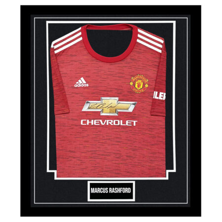 Marcus Rashford Signed Framed Shirt - Manchester United FC Autograph