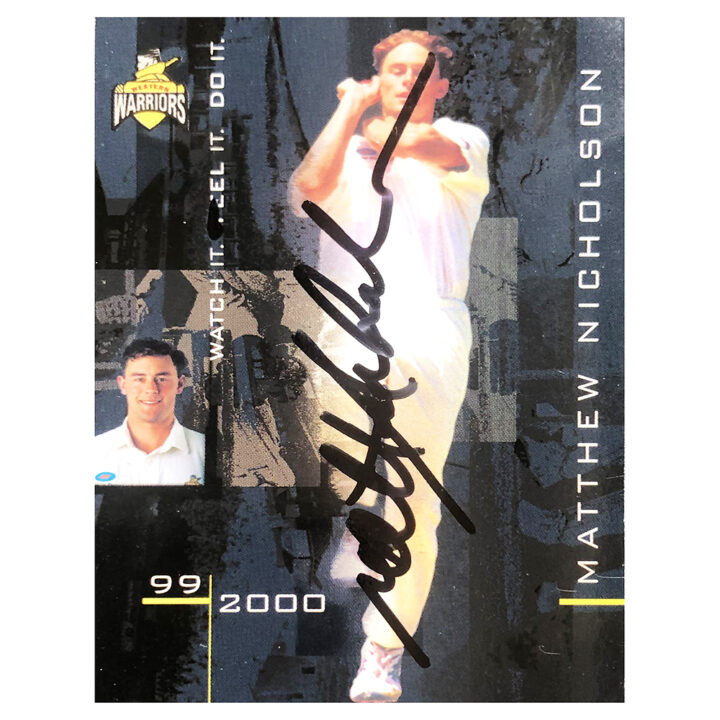 Matthew Nicholson Signed Trading Card - Wester Warriors Autograph