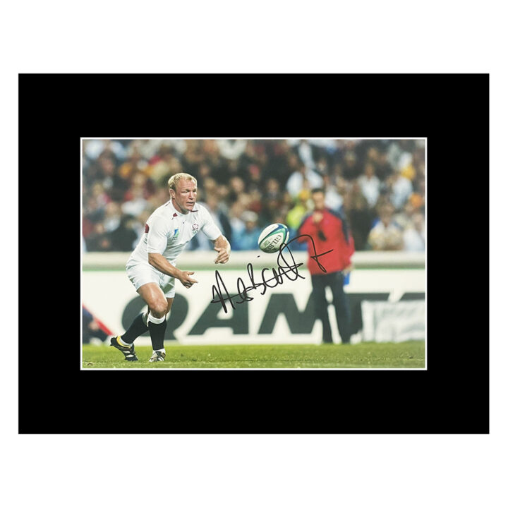 Neil Back Autograph Photo Display 16x12 - England Rugby Icon