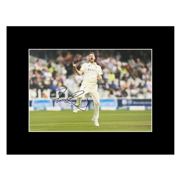 Ollie Robinson Autograph Photo Display 16x12 - England Icon