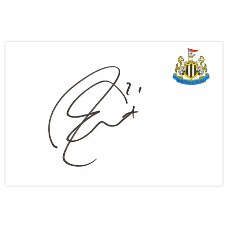 Rob Elliot Signed White Card - Newcastle United Autograph