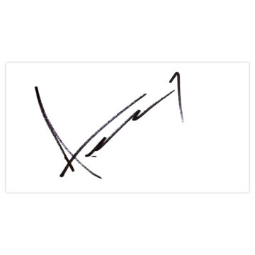 Signed Adam Federici White Card - Reading Icon Autograph